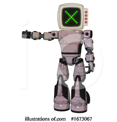 Royalty-Free (RF) Robot Clipart Illustration by Leo Blanchette - Stock Sample #1673067
