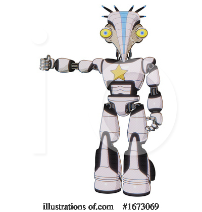 Royalty-Free (RF) Robot Clipart Illustration by Leo Blanchette - Stock Sample #1673069