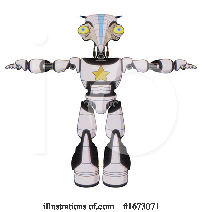 Royalty-Free (RF) Robot Clipart Illustration by Leo Blanchette - Stock Sample #1673071