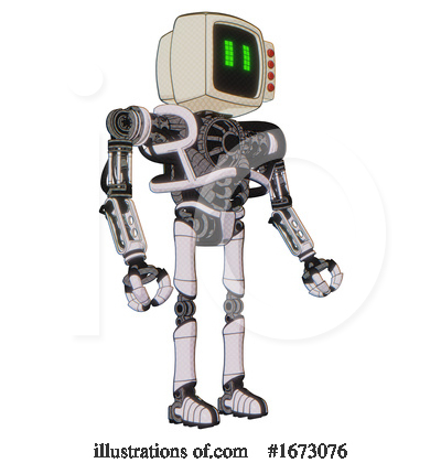 Royalty-Free (RF) Robot Clipart Illustration by Leo Blanchette - Stock Sample #1673076