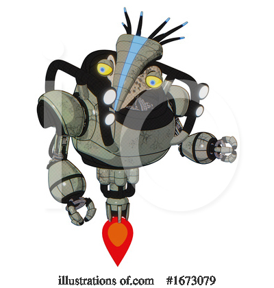 Royalty-Free (RF) Robot Clipart Illustration by Leo Blanchette - Stock Sample #1673079
