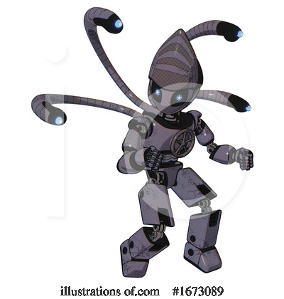 Royalty-Free (RF) Robot Clipart Illustration by Leo Blanchette - Stock Sample #1673089