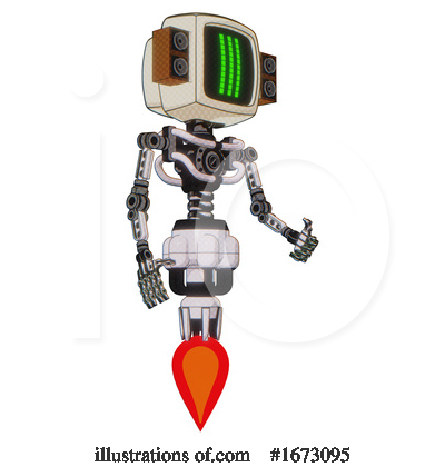 Royalty-Free (RF) Robot Clipart Illustration by Leo Blanchette - Stock Sample #1673095