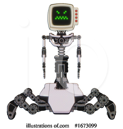 Royalty-Free (RF) Robot Clipart Illustration by Leo Blanchette - Stock Sample #1673099