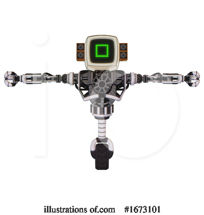 Royalty-Free (RF) Robot Clipart Illustration by Leo Blanchette - Stock Sample #1673101