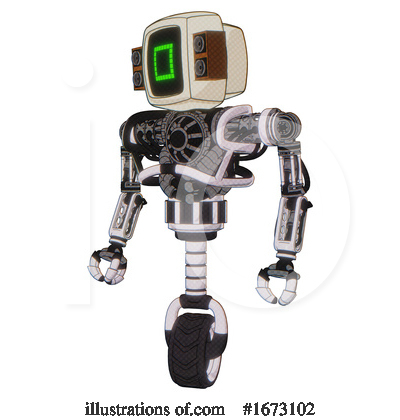 Royalty-Free (RF) Robot Clipart Illustration by Leo Blanchette - Stock Sample #1673102