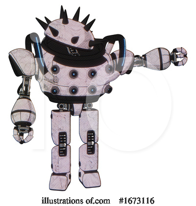 Royalty-Free (RF) Robot Clipart Illustration by Leo Blanchette - Stock Sample #1673116