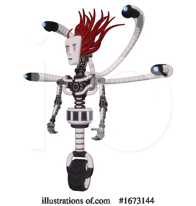 Royalty-Free (RF) Robot Clipart Illustration by Leo Blanchette - Stock Sample #1673144