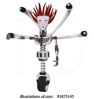 Royalty-Free (RF) Robot Clipart Illustration by Leo Blanchette - Stock Sample #1673145