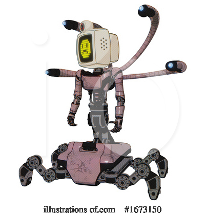 Royalty-Free (RF) Robot Clipart Illustration by Leo Blanchette - Stock Sample #1673150
