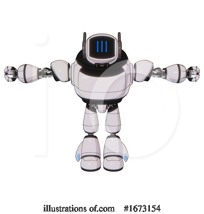 Royalty-Free (RF) Robot Clipart Illustration by Leo Blanchette - Stock Sample #1673154