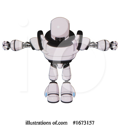 Royalty-Free (RF) Robot Clipart Illustration by Leo Blanchette - Stock Sample #1673157