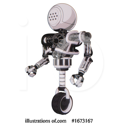 Royalty-Free (RF) Robot Clipart Illustration by Leo Blanchette - Stock Sample #1673167