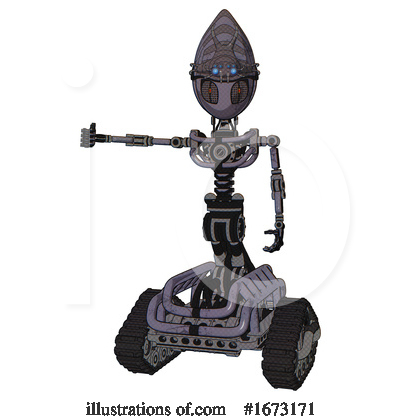 Royalty-Free (RF) Robot Clipart Illustration by Leo Blanchette - Stock Sample #1673171