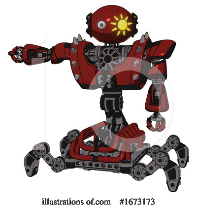 Royalty-Free (RF) Robot Clipart Illustration by Leo Blanchette - Stock Sample #1673173