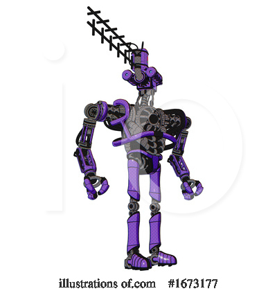 Royalty-Free (RF) Robot Clipart Illustration by Leo Blanchette - Stock Sample #1673177