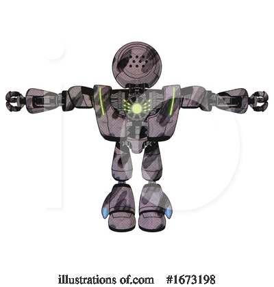Royalty-Free (RF) Robot Clipart Illustration by Leo Blanchette - Stock Sample #1673198