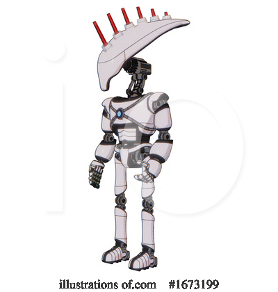 Royalty-Free (RF) Robot Clipart Illustration by Leo Blanchette - Stock Sample #1673199