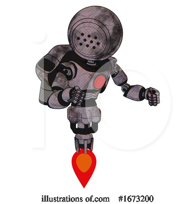 Royalty-Free (RF) Robot Clipart Illustration by Leo Blanchette - Stock Sample #1673200