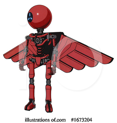 Royalty-Free (RF) Robot Clipart Illustration by Leo Blanchette - Stock Sample #1673204