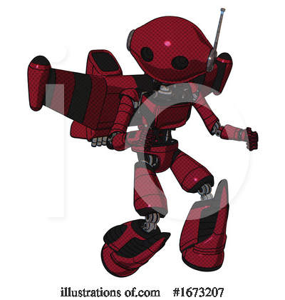 Royalty-Free (RF) Robot Clipart Illustration by Leo Blanchette - Stock Sample #1673207