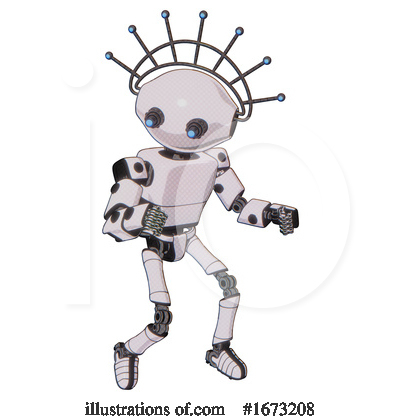 Royalty-Free (RF) Robot Clipart Illustration by Leo Blanchette - Stock Sample #1673208