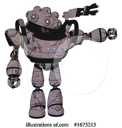 Royalty-Free (RF) Robot Clipart Illustration by Leo Blanchette - Stock Sample #1673215
