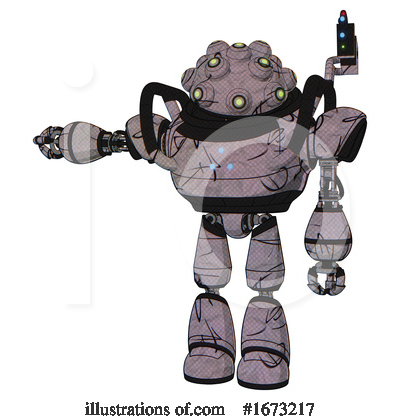 Royalty-Free (RF) Robot Clipart Illustration by Leo Blanchette - Stock Sample #1673217