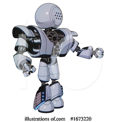 Royalty-Free (RF) Robot Clipart Illustration by Leo Blanchette - Stock Sample #1673220