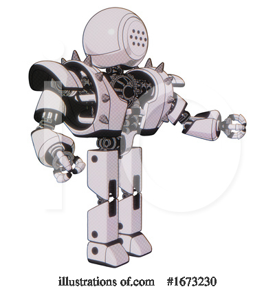 Royalty-Free (RF) Robot Clipart Illustration by Leo Blanchette - Stock Sample #1673230