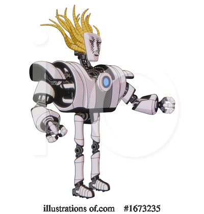 Royalty-Free (RF) Robot Clipart Illustration by Leo Blanchette - Stock Sample #1673235