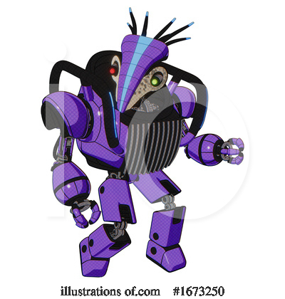 Royalty-Free (RF) Robot Clipart Illustration by Leo Blanchette - Stock Sample #1673250