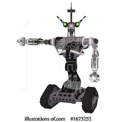 Royalty-Free (RF) Robot Clipart Illustration by Leo Blanchette - Stock Sample #1673252