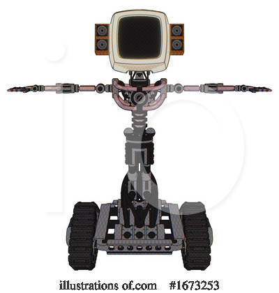 Royalty-Free (RF) Robot Clipart Illustration by Leo Blanchette - Stock Sample #1673253