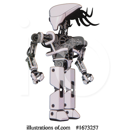 Royalty-Free (RF) Robot Clipart Illustration by Leo Blanchette - Stock Sample #1673257