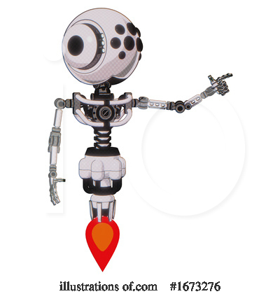 Royalty-Free (RF) Robot Clipart Illustration by Leo Blanchette - Stock Sample #1673276