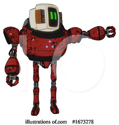 Royalty-Free (RF) Robot Clipart Illustration by Leo Blanchette - Stock Sample #1673278