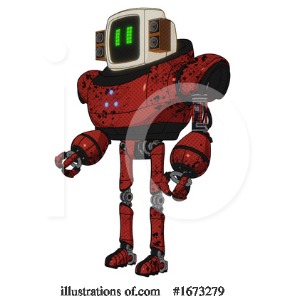 Royalty-Free (RF) Robot Clipart Illustration by Leo Blanchette - Stock Sample #1673279