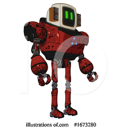 Royalty-Free (RF) Robot Clipart Illustration by Leo Blanchette - Stock Sample #1673280