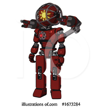 Royalty-Free (RF) Robot Clipart Illustration by Leo Blanchette - Stock Sample #1673284