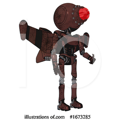 Royalty-Free (RF) Robot Clipart Illustration by Leo Blanchette - Stock Sample #1673285