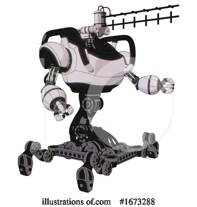 Royalty-Free (RF) Robot Clipart Illustration by Leo Blanchette - Stock Sample #1673288