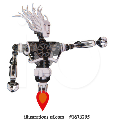 Royalty-Free (RF) Robot Clipart Illustration by Leo Blanchette - Stock Sample #1673295