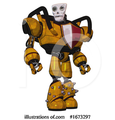 Royalty-Free (RF) Robot Clipart Illustration by Leo Blanchette - Stock Sample #1673297