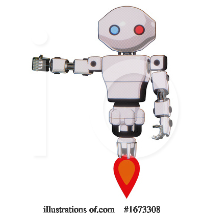 Royalty-Free (RF) Robot Clipart Illustration by Leo Blanchette - Stock Sample #1673308