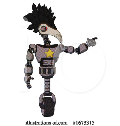 Royalty-Free (RF) Robot Clipart Illustration by Leo Blanchette - Stock Sample #1673315