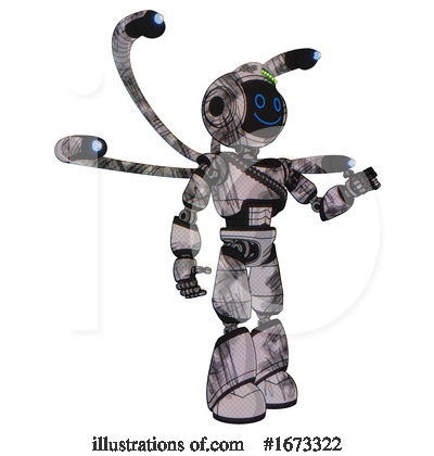 Royalty-Free (RF) Robot Clipart Illustration by Leo Blanchette - Stock Sample #1673322