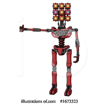 Royalty-Free (RF) Robot Clipart Illustration by Leo Blanchette - Stock Sample #1673323