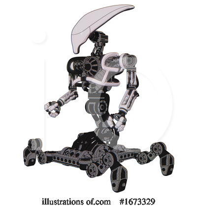 Royalty-Free (RF) Robot Clipart Illustration by Leo Blanchette - Stock Sample #1673329