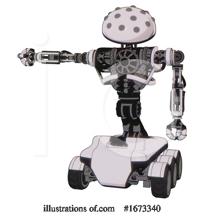 Royalty-Free (RF) Robot Clipart Illustration by Leo Blanchette - Stock Sample #1673340